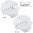 thumbnail image 3 of ABCISI 2Pcs Silicone Flower Ring Holder Molds, Unique Epoxy Resin Casting Mold, 3D Bowl Box Jewelry Holder, Irregular Tray, Home Decor, 3 of 6