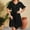 B70 Black summer dresses for women Clearance Under $5, variant on Summer Xqxayjr Womens Vacation Dresses Summer Casual V Neck Ruffle Short Sleeve Button A-Line Pleated Boho Flowy Swing Tiered Knee Length Sundresses Cute Spring Bridal Shower Dresses