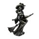 thumbnail image 4 of Figura de bruja de Halloween, colección de estatuas, adorno de escritorio para gabinete Montar una escoba, 4 of 9