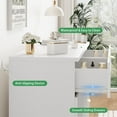 thumbnail image 5 of FANRAL 8 Drawers Dresser Fluted Dresser for Bedroom,Wooden Chest of Drawers Modern Dresser for Closet,White Dresser, 5 of 8
