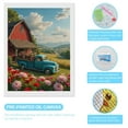 thumbnail image 3 of Diamond Art Kit for Adults, Vintage Truck Scenic Landscape Garden Diamond Painting for Adults Beginners, 5D DIY Diamond Art Painting Kits, Colorful Diamond Painting Craft for Home Decor 12x16, 3 of 7