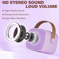 thumbnail image 3 of SunshineFace Kids Karaoke Machine, Portable Bluetooth Speaker with Wireless Microphone, Music Player Toys for Girls Boys 4, 5, 6, 7, 8, 9, 10,12+Year Old Birthday Party（Purple）, 3 of 8