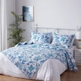 thumbnail image 4 of SunStyle Home Colchas florales tamaño Queen suave y duradera colcha acolchada ligera de verano reversible con estampado bohemio, juego de cama con fundas de almohada para todas las estaciones, 3 pieza, 4 of 5