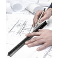 thumbnail image 7 of Engineer Scale Ruler 2 Pack 12-Inch Triangular Ruler Metal Scale Ruler for Blueprints Drafting Ruler for Civil Engineer, Draftsman, 7 of 7