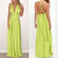 thumbnail image 5 of Nuoqisi Women's Solid Color Versatile Multi-Strap Cross Back Sexy Bandage Long Dress Gown - Adjustable Silhouette with Multiple Styling Options for Formal Events, 5 of 9