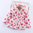 thumbnail image 2 of Bjutir Winter Coats For Girls Thick Padded Long Sleeve Fleece Warm Jacket Size 4-5 Years, 2 of 4