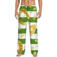 thumbnail image 2 of Goofa Watercolor St Patrick Day Printed Soft Pajama Pants for Men, Wide Leg Comfy Casual Lounge Yoga Pants-XX-Large, 2 of 9