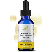 Herb-Science Vitamin B1 (Thiamine), Alcohol-Free Liquid Drops Extract, Support Digestion, Maintain Proper Mental Function & Convert Foods into Energy