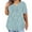 #Print-Blue, variant on Jewelreauty Women Plus Size Summer Tops Casual Notch Neck Short Sleeve Print Tunic Blouses Shirts