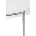 thumbnail image 2 of Pangea Home Riso Gloss Lacquer & High Polished Steel Metal Coffee Table in White, 2 of 4