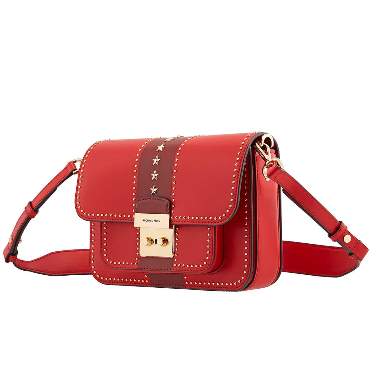 sloan editor star studded leather shoulder bag