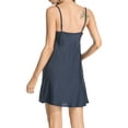 thumbnail image 2 of Liacowi Women Satin Nightgown Sleep Dress Sleeveless Deep V-Neck Backless Sleepwear, 2 of 3