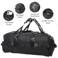 thumbnail image 3 of Bolsa de lona con ruedas de 80L, bolsa de lona de viaje plegable resistente de 31 ", equipaje con ruedas resistente al agua con correa para el hombro, 3 of 4