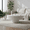 White + Round Table, variant on Nesting Coffee Table Set of 2, Modern Round Coffee Table with Non-Slip Feet, Wood Side Table for Living Room, Bedroom, Office, Balcony, Terrace,Small Space, No Assembling, Matte Black