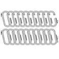 thumbnail image 1 of M6-20Pcs Quick Links Chain Connectors, 1/4In Galvanized Chain Locking Carabiners Hooks, 620LBS Heavy Duty Thread Clips, 1 of 6