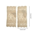 thumbnail image 3 of Unique Bargains 1 Pair Sunblock Fingerless Gloves Floral Thin Sun Block Driving Gloves for Women Nude, 3 of 5