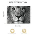 thumbnail image 3 of Acheng  D0169 Modern Giclee Canvas Prints Wall Art Stretched Artwork Black and White Lion Pictures to Photo Paintings on Canvas Wall Art for Bedroom Living Room Home Decorations  20x16in, 3 of 6