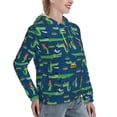 thumbnail image 6 of Honeii Little Pirate Crocodile Pattern Womens Oversized Hoodies Long Sleeve Sweatshirts Pullover Fall Outfits with Pocket-Large, 6 of 7