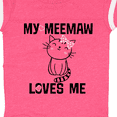 thumbnail image 4 of Inktastic My Meemaw Loves Me Girls Gift Girls Baby Bodysuit, 4 of 5