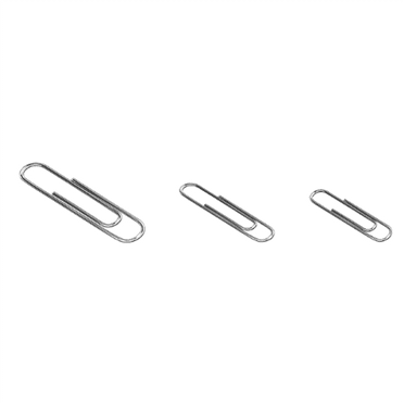 760PCS Assorted Sizes Drawdart Paper Clips, Silver