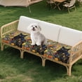 thumbnail image 4 of Xixirimido Sectional Couch Covers 3Pcs Stretch Sofa Covers Washable Couch Cushion Slipcover with Elastic Bottom Universal Furniture Protector, Black Cat Vibrant Floral, 4 of 8