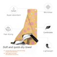 thumbnail image 5 of ZNDUO Beach Towel, Orange Memphis Style Elements Pattern Oversized Quick Dry Bath Towel - 27.5"x55", 5 of 8