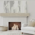 thumbnail image 6 of Ekena Millwork 6"H x 6"D x 72"W Hand Hewn Faux Wood Fireplace Mantel, White Washed, 6 of 15