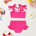 thumbnail image 3 of Traje de baño YOUNGER TREE para niñas pequeñas de dos piezas a rayas de 18 a 24 m, 3 of 5