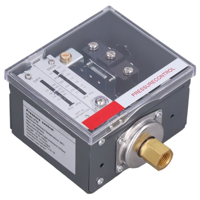 Pressure Controller, Industrial Pressure Control Switch 15A 250VAC Detecting LF56 Alarming For Water Tower For Gases