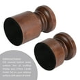 thumbnail image 6 of Mainstays Dark Wood tabletop Pillar Candle Holders, 2 PC Set, 6 of 9