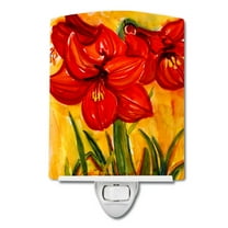 Caroline's Treasures 6067CNL Flower - Amaryllis Ceramic Night Light, 6x4x3", multicolor