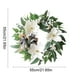 thumbnail image 3 of xihome Corona navideña artificial para colgar en la puerta, decoracin de flores de plstico, 55 cm (21,65 pulgadas), color verde., 3 of 6