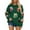 Green, variant on Womens Sweatshirts Christmas Sequin Sleeves Sequin Print Long Sleeve Sweater Clothes Black S