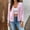 Pink, variant on Women's Jackets Lightweigh Fleece Under $15 Solid Color Knitted Cardigan Long Sleeve Hoodless Casual Outwear