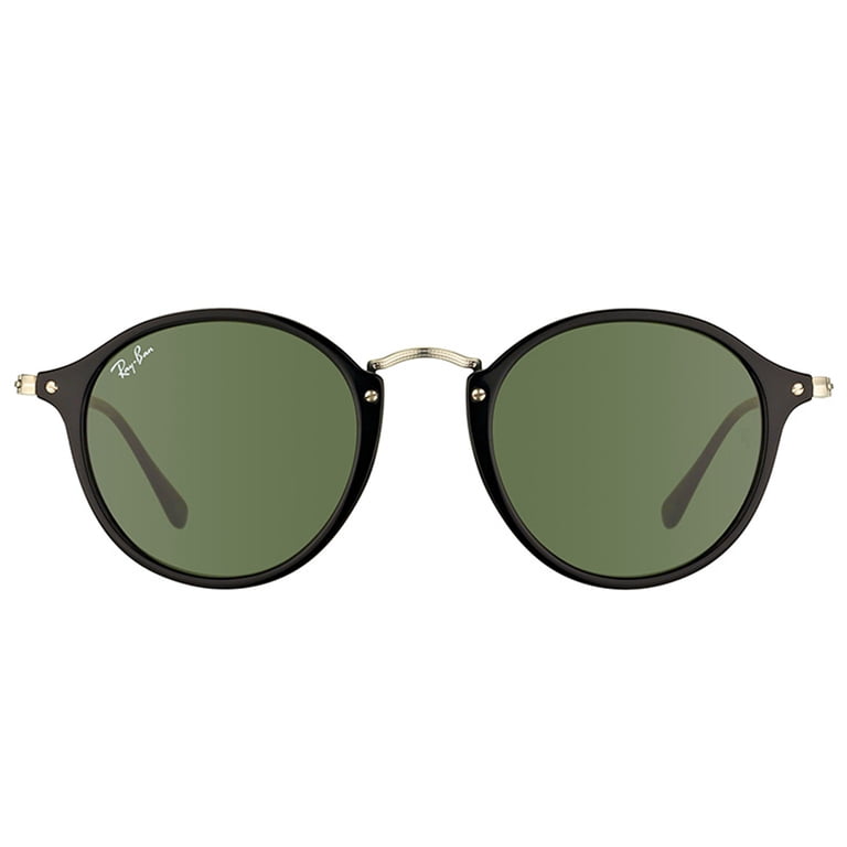 Ray-Ban ACETATE MAN SUNGLASS - BLACK Frame GREEN Lenses 49mm  display picture 3