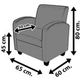 thumbnail image 2 of Sillon Individual Diseños OIKO Basel Gris Tapizado en Tela, 2 of 2