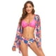thumbnail image 1 of Cismea - Traje de BañO para Mujer, Estampado, 3 Piezas, Cintura Alta, Bikini, Maxi（Anaranjado） Cismea bañador, 1 of 2