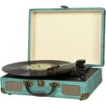 thumbnail image 3 of DIGITNOW Record Player Vintage 3-Speed Bluetooth Vinyl Turntable with Stereo Speaker, Belt Driven Suitcase Vinyl Record Player (Blue), 3 of 7