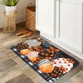 thumbnail image 3 of 1/2/3pcs Thanksgiving Farmhouse Kitchen Mat Set, Fall Pumpkin Gift Design, Flannel Non-Slip Runner Rug for Kitchen Sink, Bedroom, Living Room, Entryway, Holiday Decor, 3 of 17