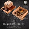 thumbnail image 4 of Schmécké 250 Cigar Cooler Humidor W/ Humidity Control, Stainless Steel, 4 of 7