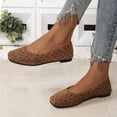 thumbnail image 5 of Lenago Fashion Ballet Shoes for Women Comfortable Faux Suede Ballet Flat Cute Pointed Toe Dress shoes Daily Casual Essentials Beach Vacation Brown US6, 5 of 9