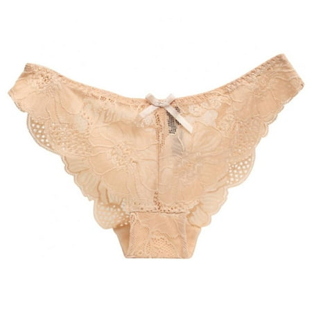 

KOERIM Women Low-rise Seamless Lace Panties Bow Bikini Panty Breathable Soft Stretch Underpants