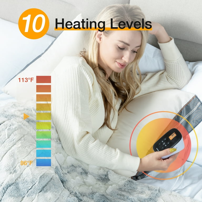 5 Year Warranty] WOOMER Electric Heated Throw Blanket, Soft Faux Fur Fast Heating  Blanket - Walmart.com