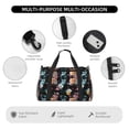 thumbnail image 4 of Rocae Hibiscus Rose Print Hand Travel Bag Travel Duffel Bag and Fitness Bag, Women's Waterproof Weekend Tote, Men's Travel and Fitness Essentials, 4 of 7