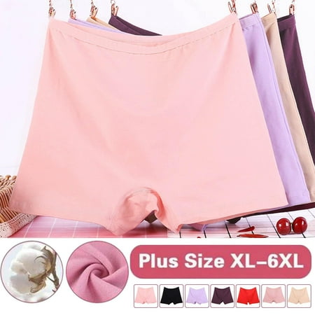 Summer Savings Clearance 2025! itsun Plus Size Womens Underwear  Cotton Underwear for Women  Women s Solid Plus Size Casual High Waist Cotton Underwear Soft Breathable Briefs Panties Red XXXXXXL