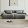 thumbnail image 6 of Miniyam 79" Light Grey 2-Seater Couch, Memory Foam Loveseats Modern Compression Sofa with Deep Seat, No Assembly Required Couch for Living Room Bedroom Apartment, 6 of 9