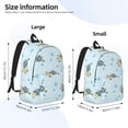 thumbnail image 4 of Daiia Cartoon Turtle Vintage Canvas Backpack for Men and Women ,Hiking Backpack,Travel Laptop Bag for School,Large Capacity Backpack, 4 of 8