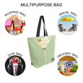 thumbnail image 7 of FORMRS Womens Canvas Tote Bag with Zipper Inner Pocket Shoulder Handbag, Light Green Martini, 7 of 7