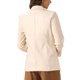 thumbnail image 3 of CHAQUETA FAUX LEATHER BLAZER DE MUJER INSPIRE CHIC CON CUELLO DE SOLAPA PU MOTO BIKER TAMAÑO XL BEIGE, 3 of 5