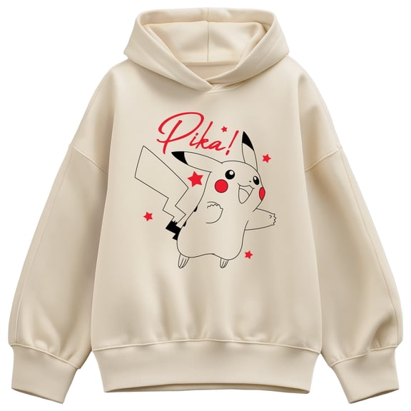 Pokémon - Pikachu Stars - Women's Oversized Fleece Hoodie Sweatshirt